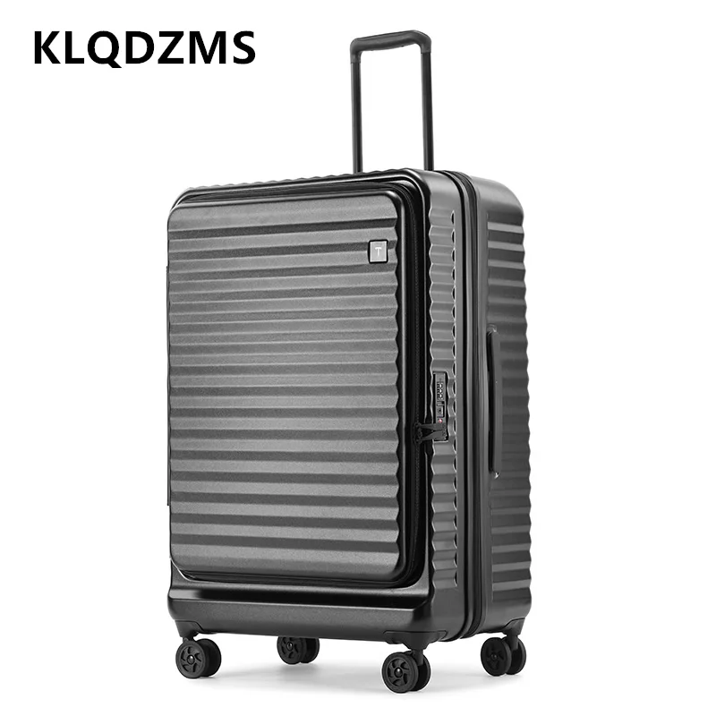 Front Opening Laptop Luggage 24 Inch - حقيبة سفر متعددة الوظائف للرجال من