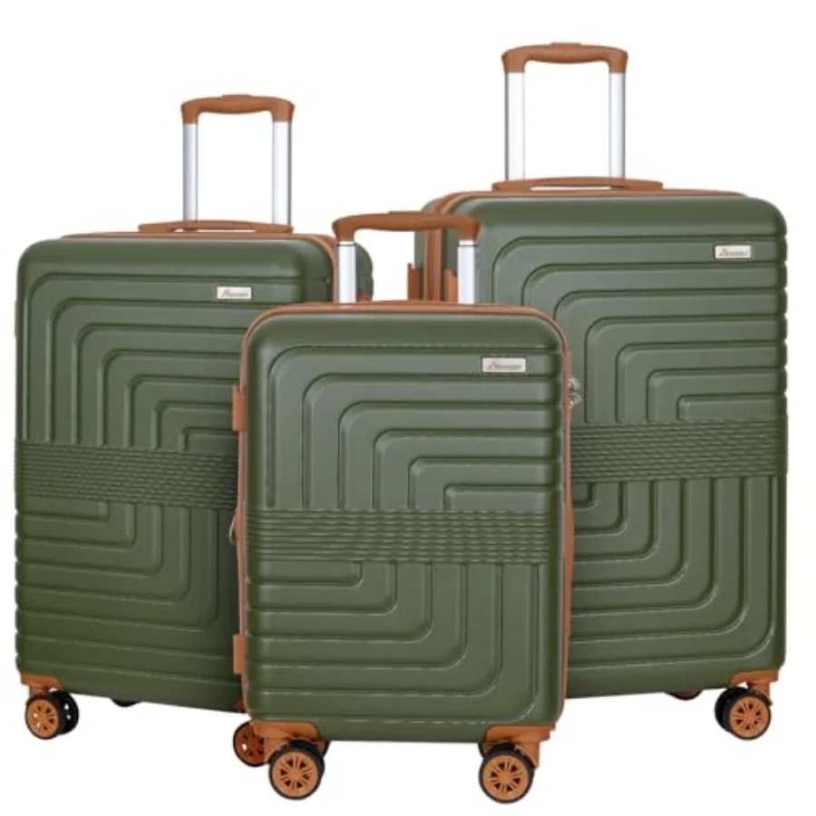 Expandable Hard Shell Luggage Set - طقم حقائب سفر قابلة للتوسيع مكون