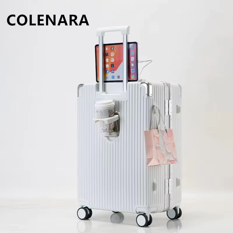 حقيبة سفر COLENARA مقاس 20 و24 - مراجعة Spinner Wheel Rolling Suitcase 20 Inch وسعره