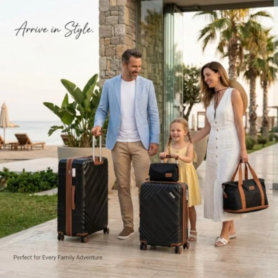 طقم حقائب سفر قابلة للتوسيع مك - مراجعة Expandable Hard Shell Luggage Set وسعره