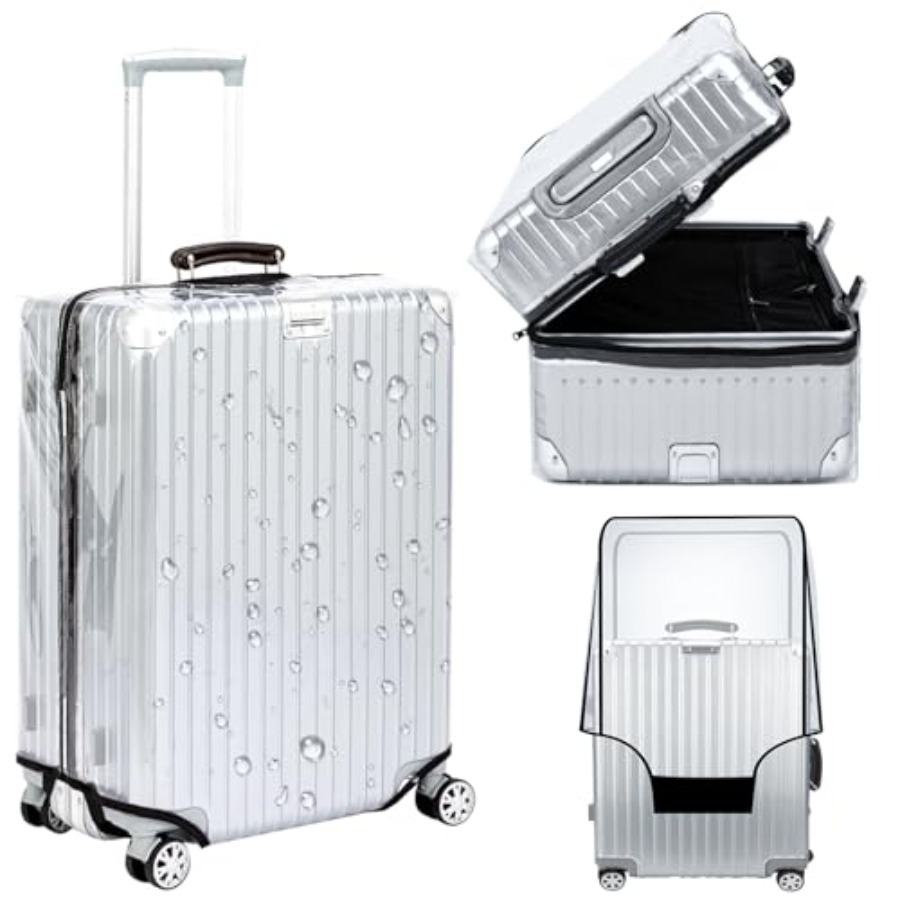 غطاء حقيبة سفر شفاف من فيكي، و - مراجعة Luggage Protective Cover Transparent وسعره
