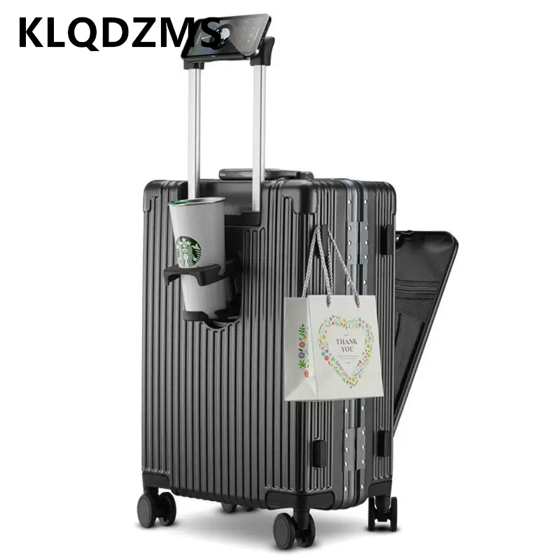 حقيبة سفر KLQDZMS مقاس 18 و20  - مراجعة Front Opening Laptop Luggage 24 Inch وسعره