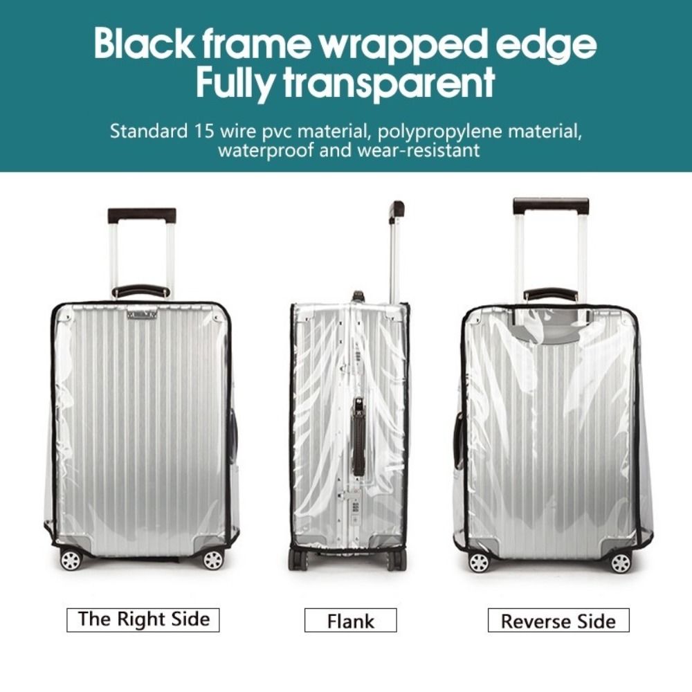 غطاء حقيبة سفر شفاف من مادة PV - مراجعة Waterproof Suitcase Cover Protector وسعره