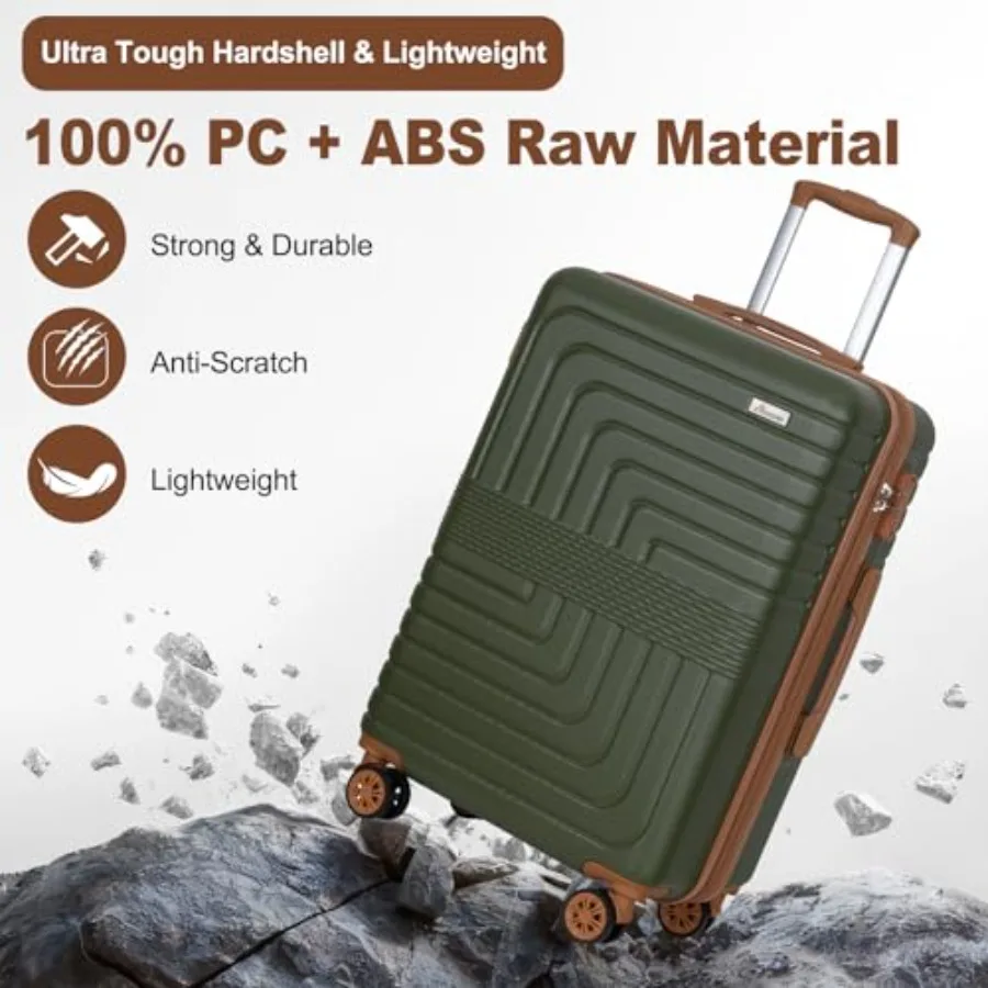 طقم حقائب سفر قابلة للتوسيع مك - مراجعة Expandable Hard Shell Luggage Set وسعره