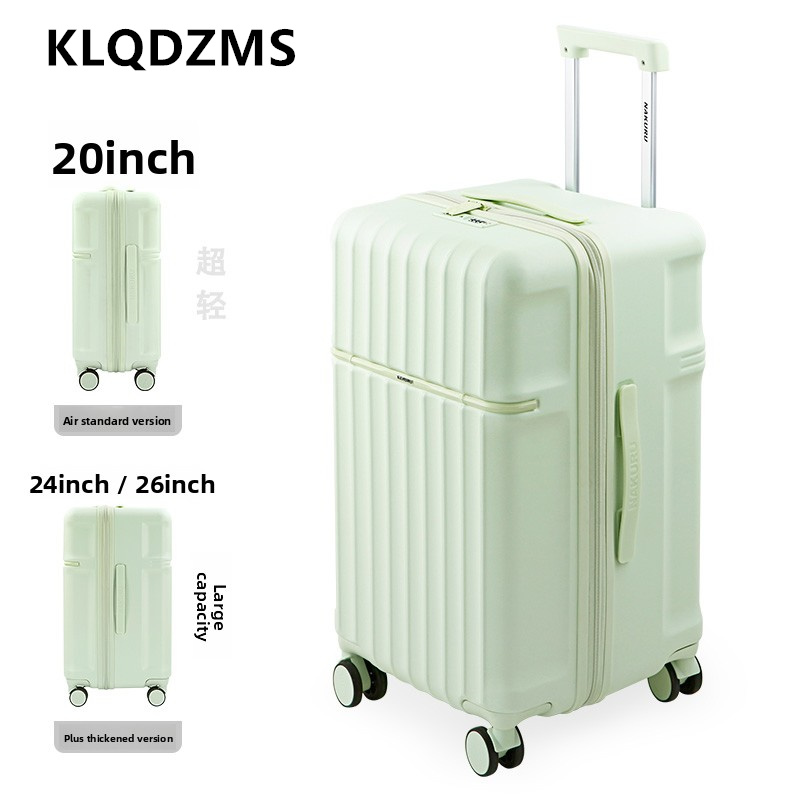 KLQDZMS المتداول حقيبة سعة كبي - مراجعة Spinner Wheel Rolling Suitcase 20 Inch وسعره
