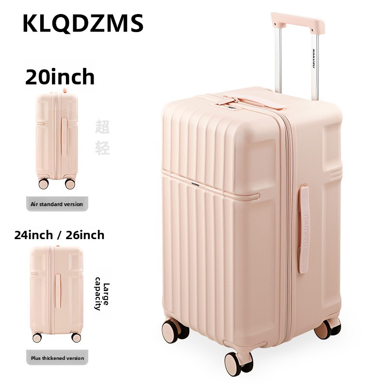 KLQDZMS المتداول حقيبة سعة كبي - مراجعة Spinner Wheel Rolling Suitcase 20 Inch وسعره