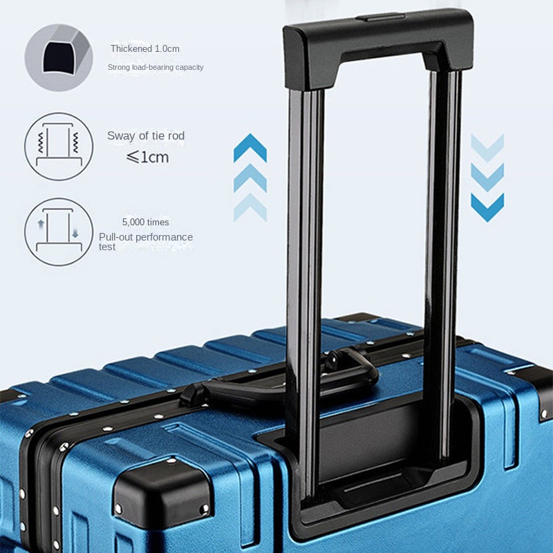 حقائب سفر بإطار ألومنيوم للرجا - مراجعة Spinner Wheel Rolling Suitcase 20 Inch وسعره