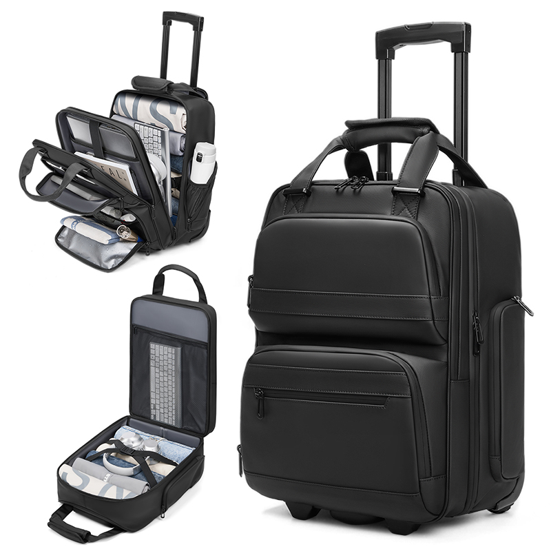 حقائب ظهر بعجلات للسفر وحقائب  - مراجعة Foldable Rolling Luggage Bag وسعره