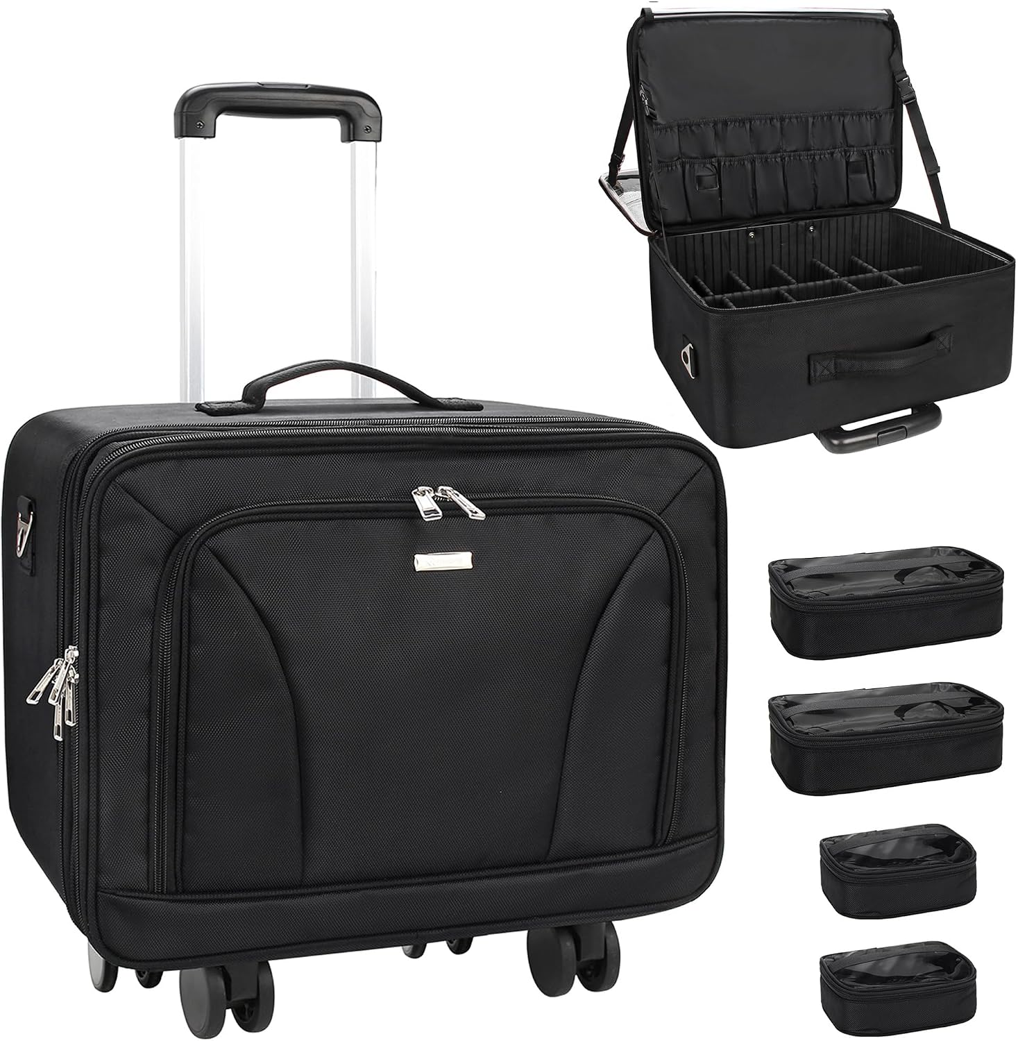 حقيبة مكياج كبيرة الحجم بعجلات - مراجعة Travel Bags وسعره