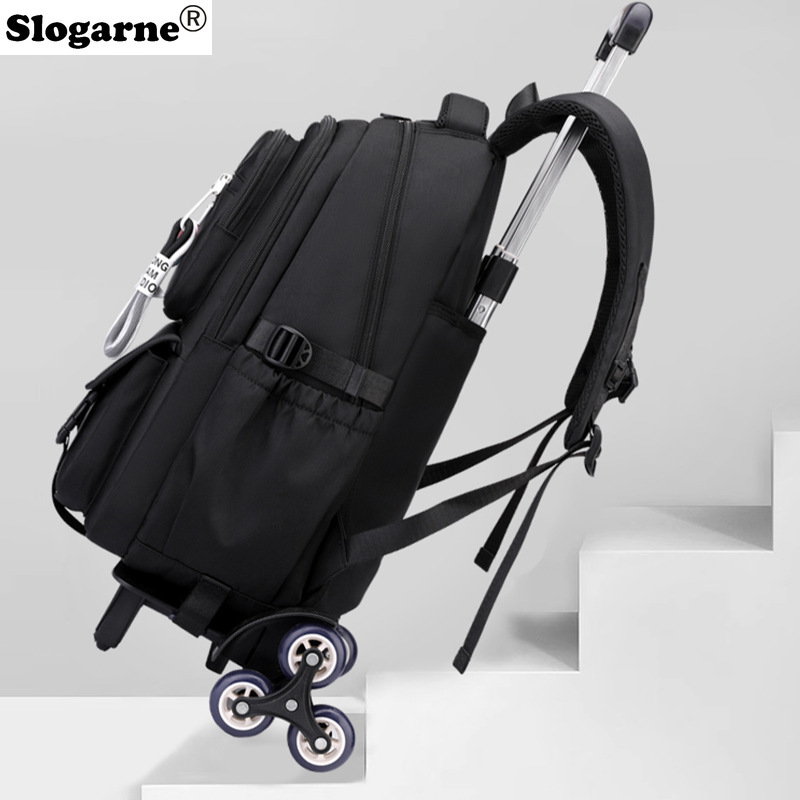 حقيبة ظهر بعجلات للطلاب والأطف - مراجعة Foldable Rolling Luggage Bag وسعره