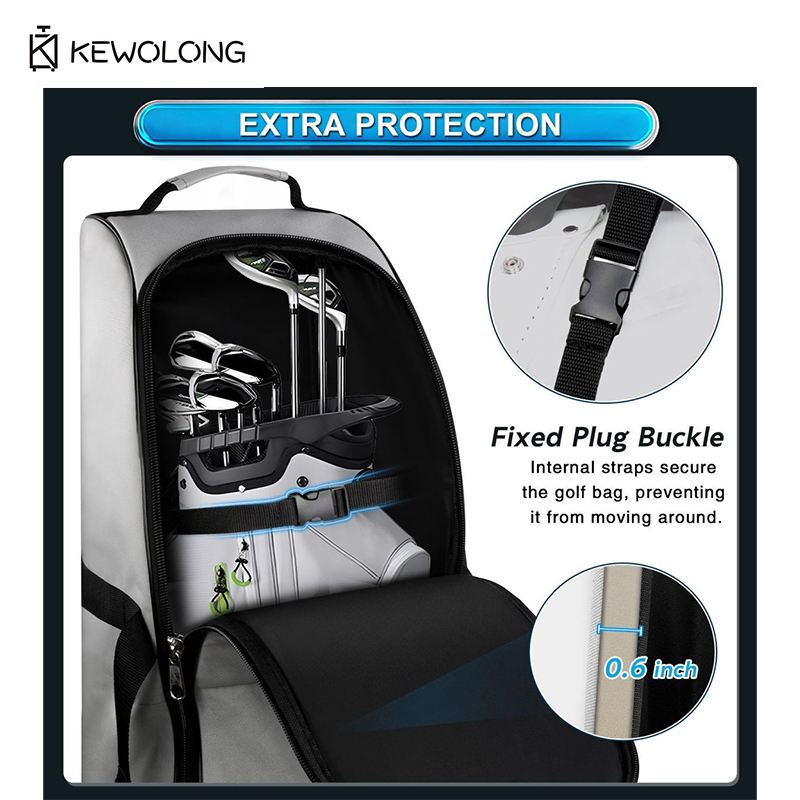 حقيبة سفر جديدة للجولف مع عجلا - مراجعة Foldable Rolling Luggage Bag وسعره