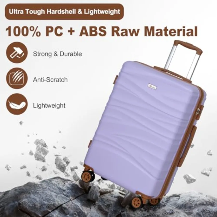 طقم حقائب سفر قابلة للتوسيع مك - مراجعة Expandable Hard Shell Luggage Set وسعره