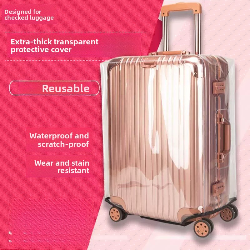 غطاء حماية سميك للأمتعة شفاف و - مراجعة Luggage Protective Cover Transparent وسعره