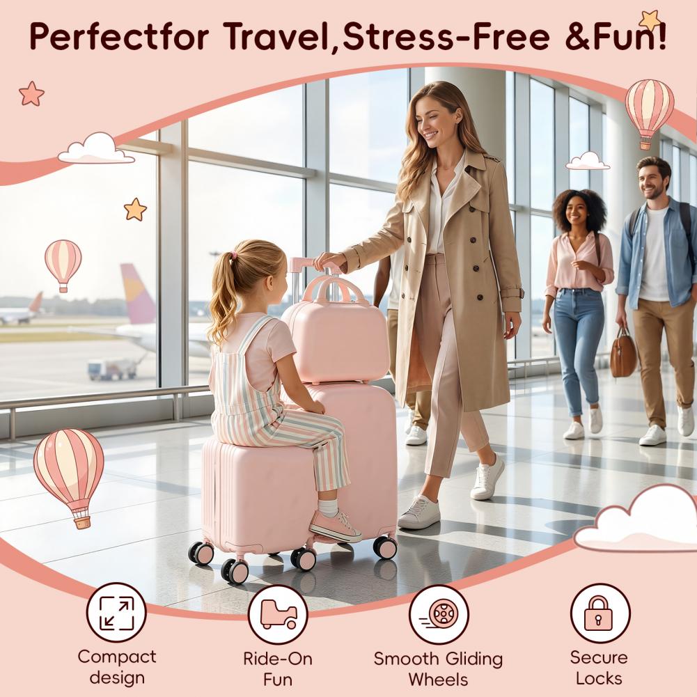 سكوتر ممتع للأطفال، مقاس 20 بو - مراجعة Kids Ride On Suitcase Scooter وسعره